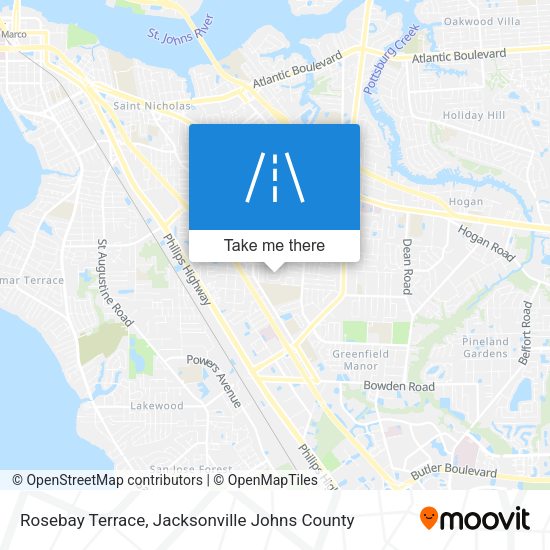 Mapa de Rosebay Terrace