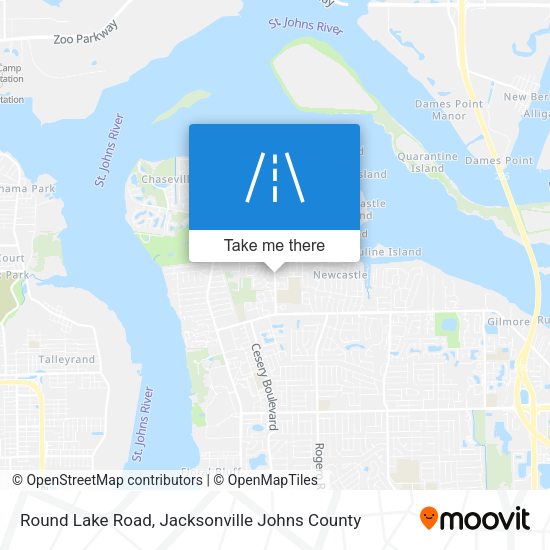 Round Lake Road map