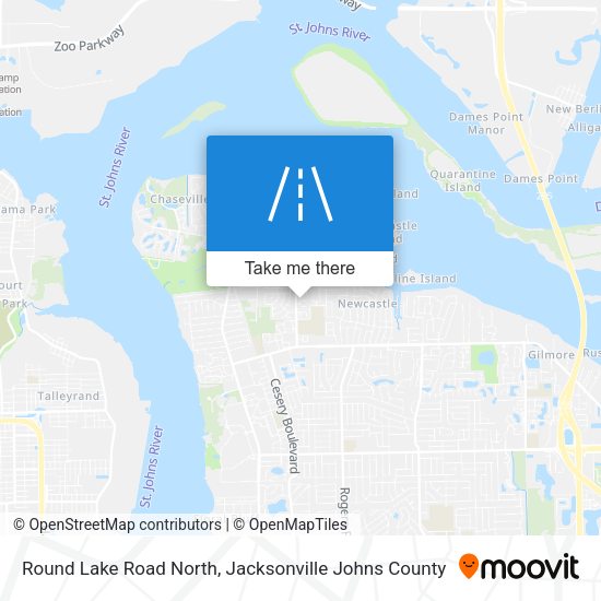 Round Lake Road North map