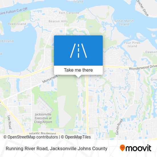 Mapa de Running River Road