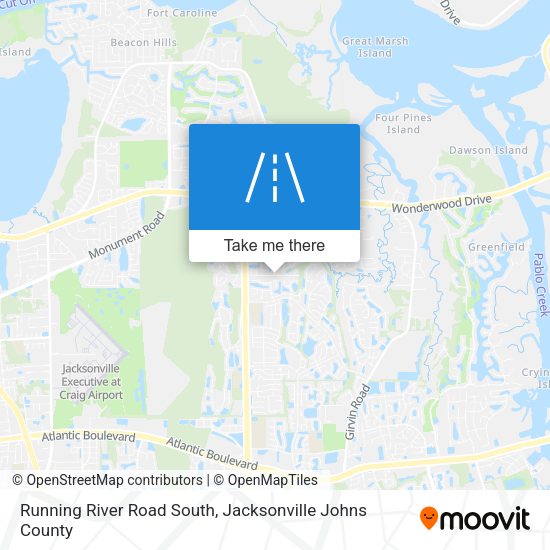 Mapa de Running River Road South
