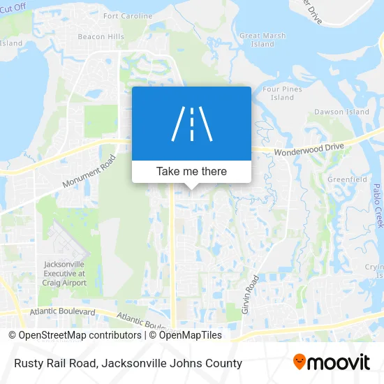 Mapa de Rusty Rail Road