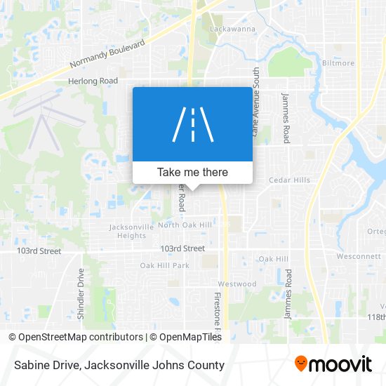 Sabine Drive map