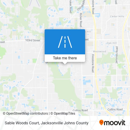 Sable Woods Court map