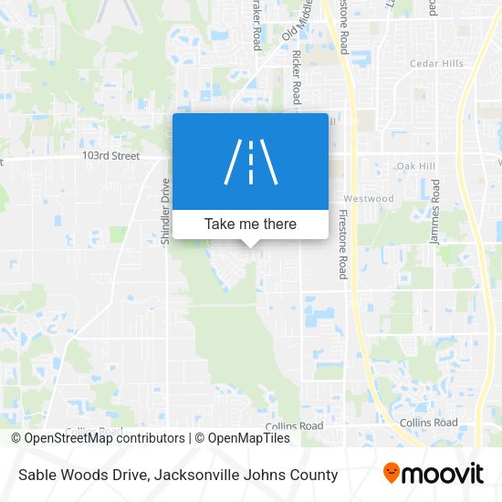 Mapa de Sable Woods Drive