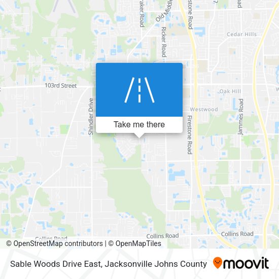 Sable Woods Drive East map