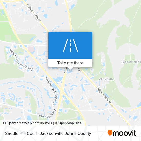 Mapa de Saddle Hill Court
