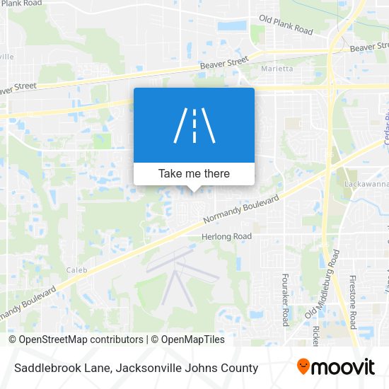 Mapa de Saddlebrook Lane