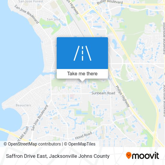 Mapa de Saffron Drive East