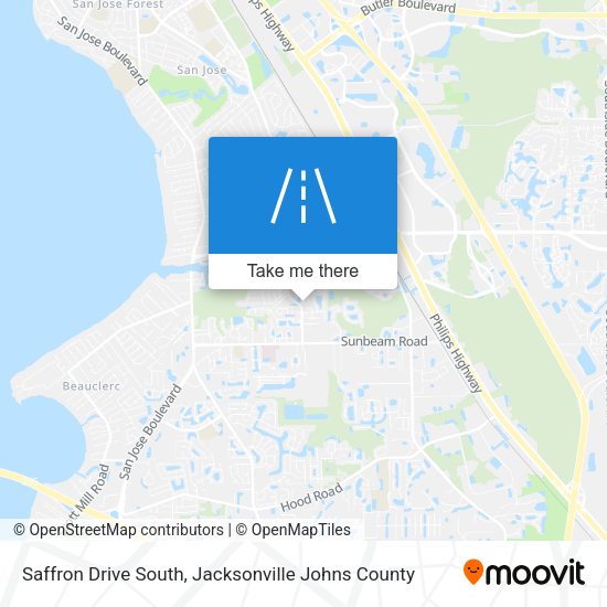 Mapa de Saffron Drive South