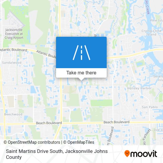 Mapa de Saint Martins Drive South