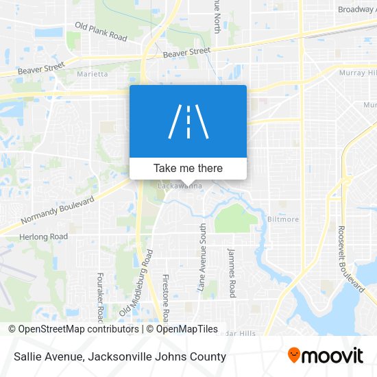 Sallie Avenue map