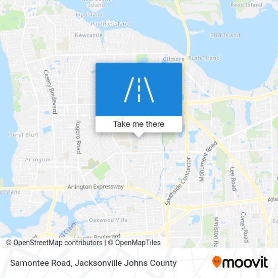 Mapa de Samontee Road