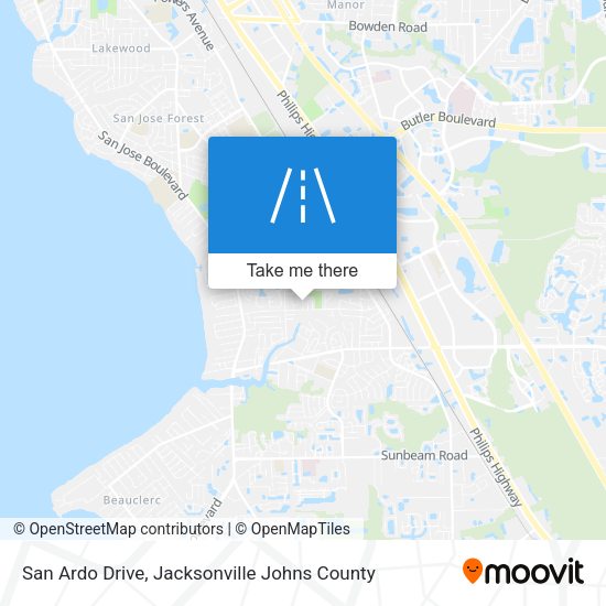 San Ardo Drive map