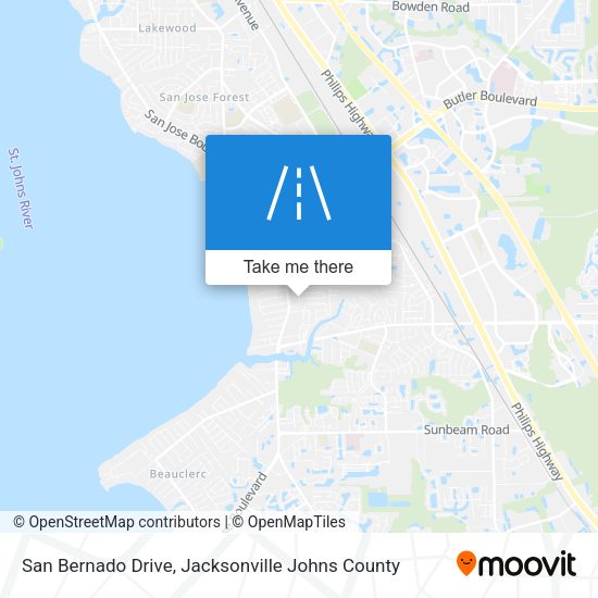 San Bernado Drive map