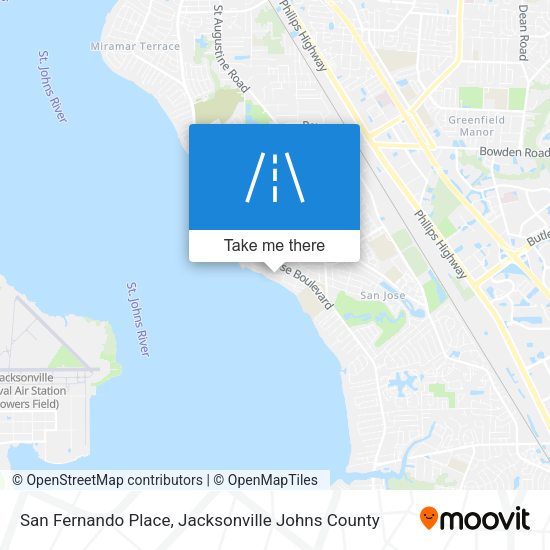 San Fernando Place map
