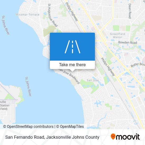 San Fernando Road map
