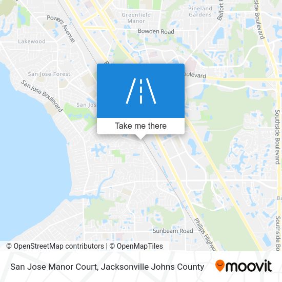 Mapa de San Jose Manor Court