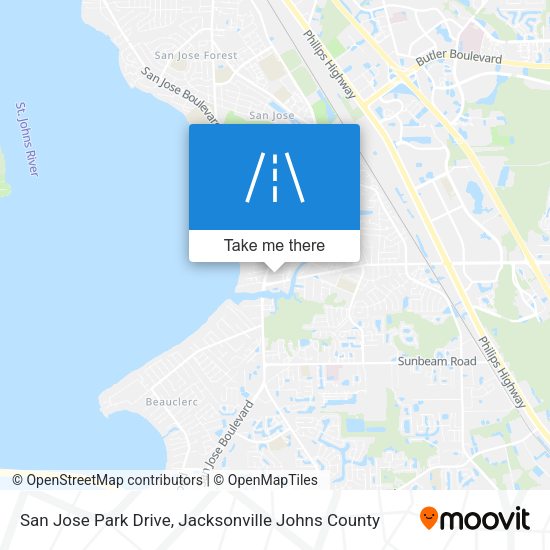 San Jose Park Drive map