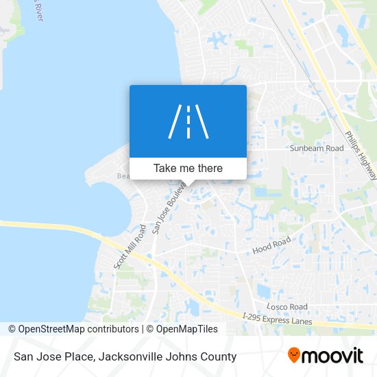 San Jose Place map