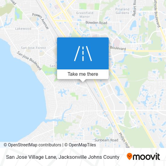 San Jose Village Lane map