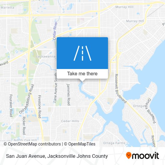 Mapa de San Juan Avenue