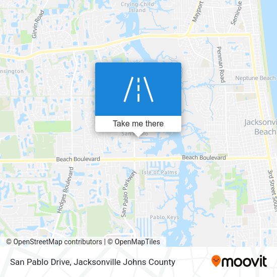 Mapa de San Pablo Drive
