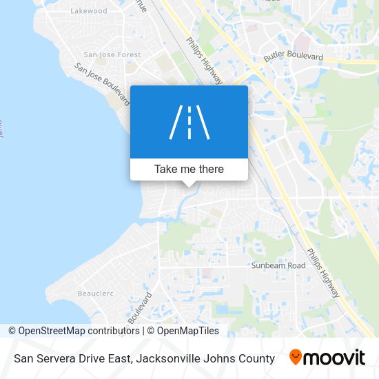 San Servera Drive East map