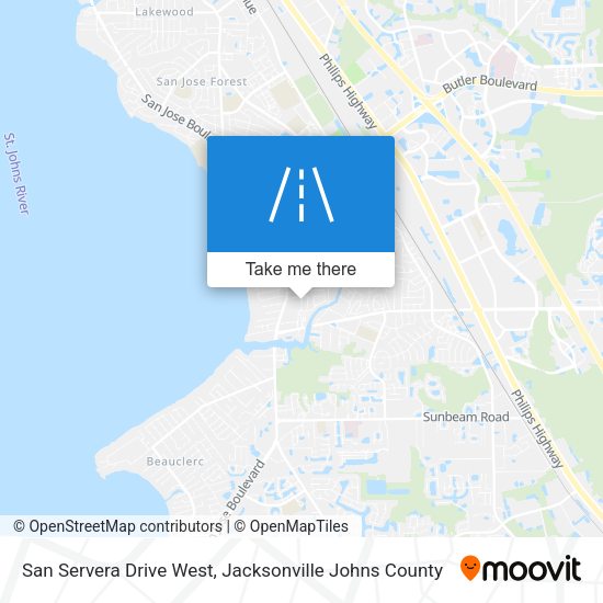 Mapa de San Servera Drive West