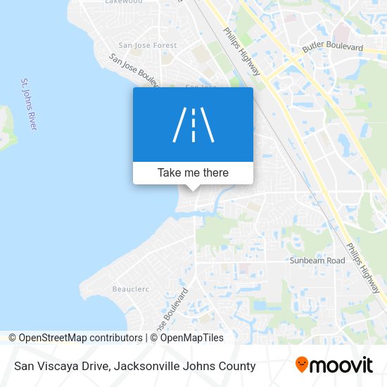 Mapa de San Viscaya Drive