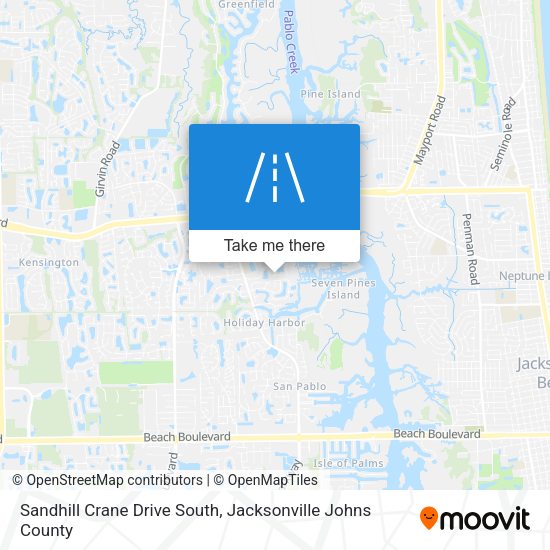Sandhill Crane Drive South map