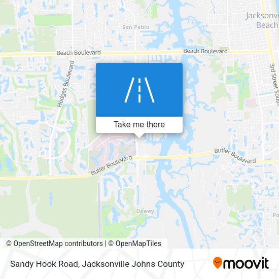 Mapa de Sandy Hook Road