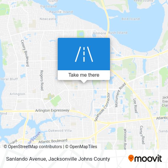 Sanlando Avenue map