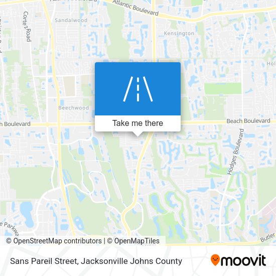 Sans Pareil Street map