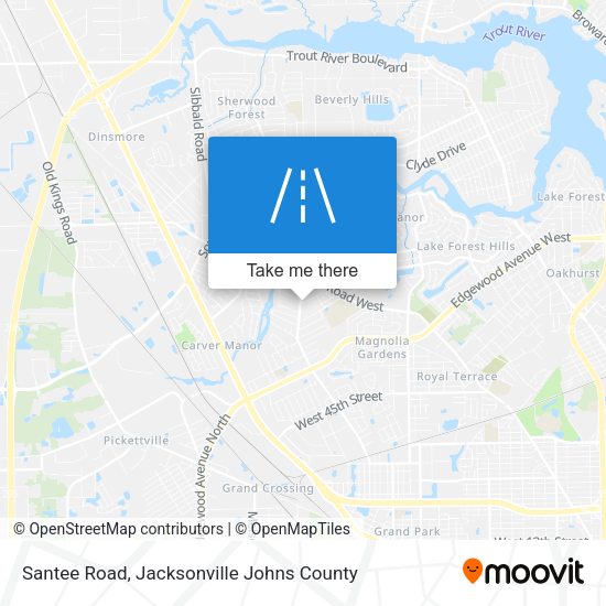 Mapa de Santee Road