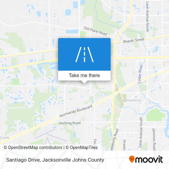 Mapa de Santiago Drive