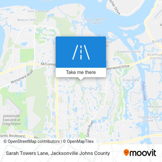 Mapa de Sarah Towers Lane