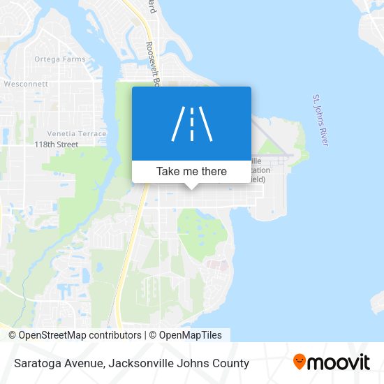 Mapa de Saratoga Avenue