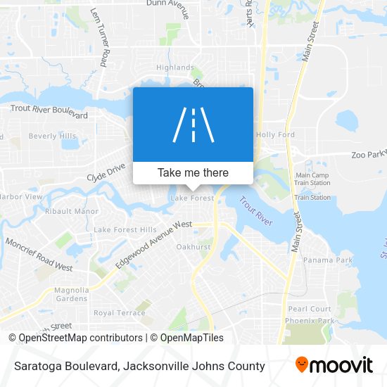 Mapa de Saratoga Boulevard