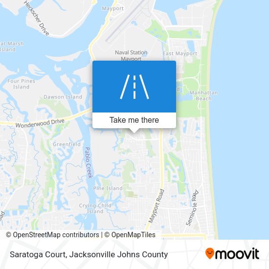 Saratoga Court map