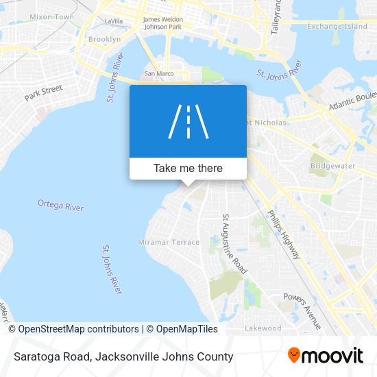Saratoga Road map