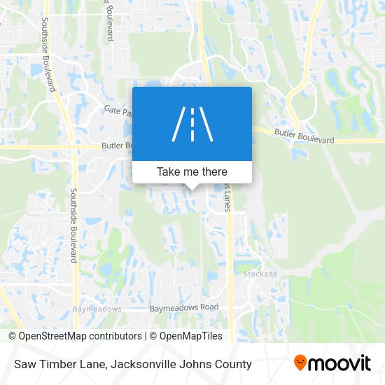 Mapa de Saw Timber Lane