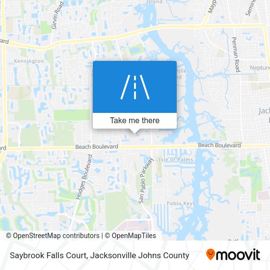 Saybrook Falls Court map