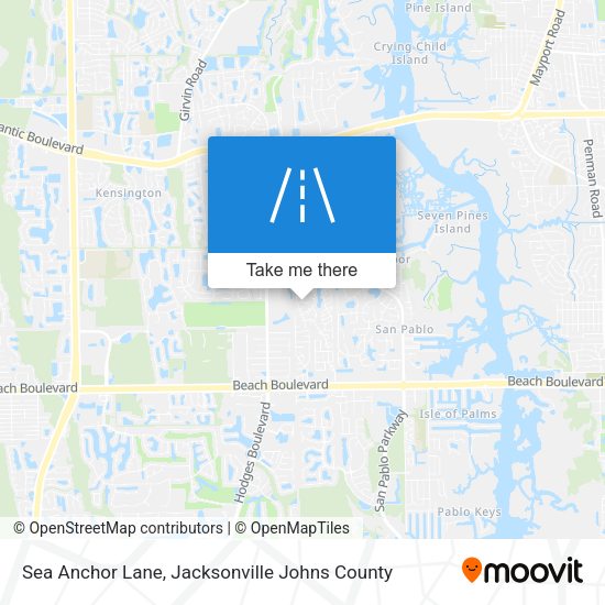 Sea Anchor Lane map