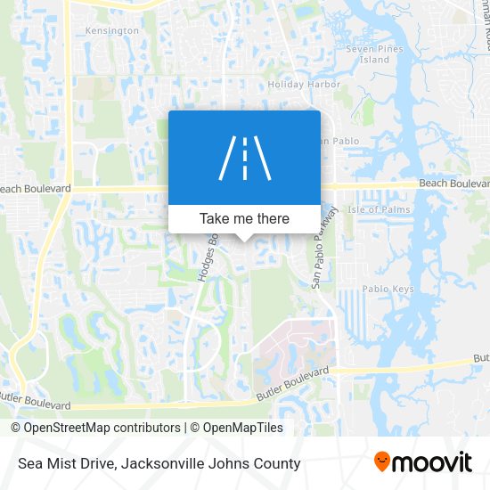 Sea Mist Drive map