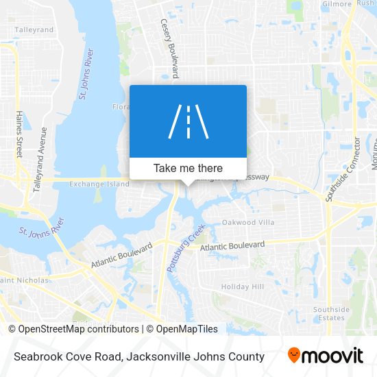 Seabrook Cove Road map