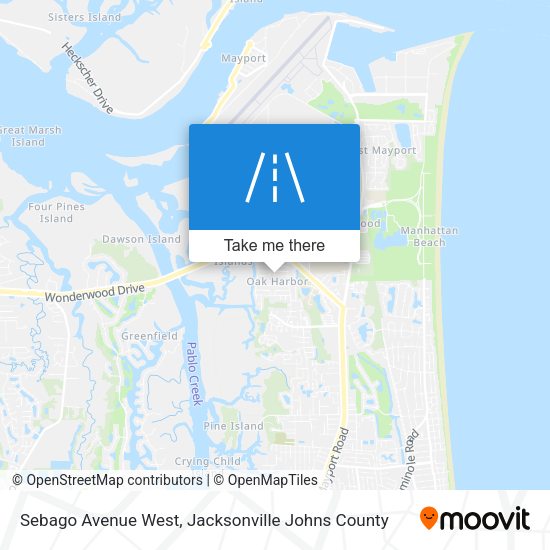 Sebago Avenue West map