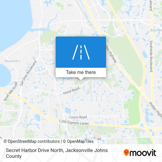 Secret Harbor Drive North map