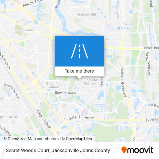 Mapa de Secret Woods Court
