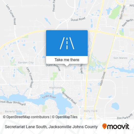 Mapa de Secretariat Lane South